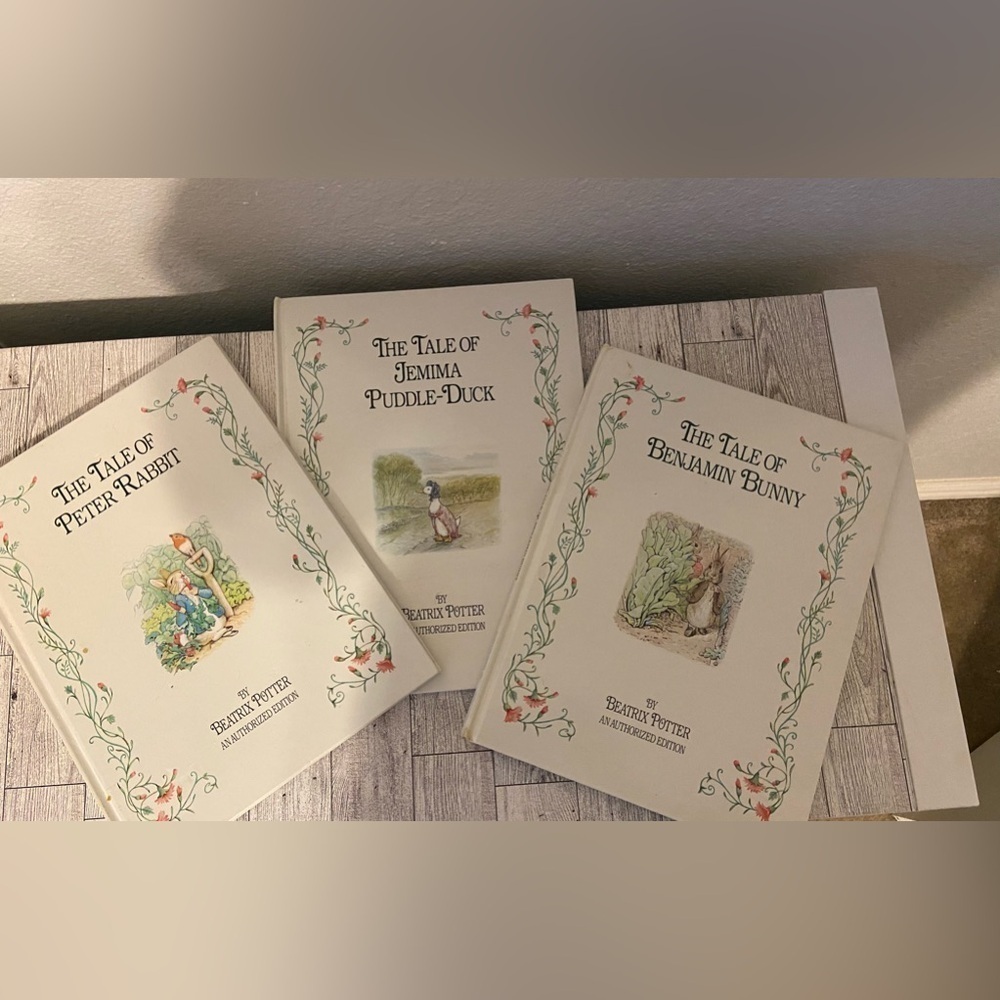 3 Book Lot Beatrix Potter Tale Peter Rabbit Hardback Illustrated